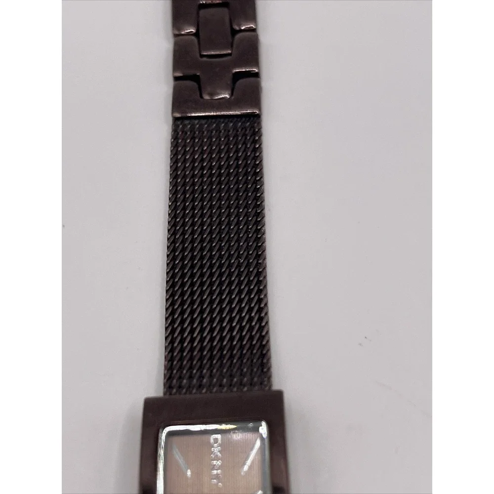 DKNY Women's Quartz Watch Mesh Metal Band‎ Brown NY-3808 New Battery